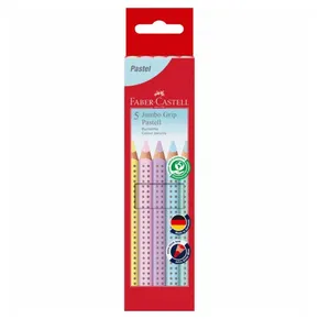Buntstifte Faber-Castell 110991 Jumbo Grip Pastell 5 Farben